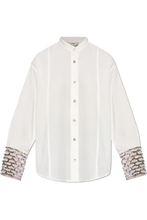 FORTE FORTE Dames, Blouses & Shirts, Wit, Maat: L Katoen