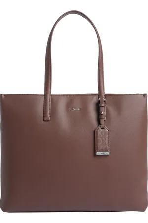 Calvin Klein Dames, Tassen, Bruin, Maat: ONE Size