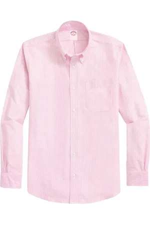 Brooks Brothers Heren, Tops, Roze, Maat: M Katoen