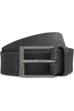 HUGO BOSS Heren, Accessoires, Blauw, Maat: 105 CM Suède