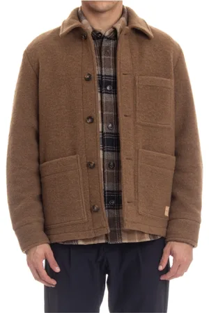 A.P.C. Heren, Jassen, Bruin, Maat: XL Wol