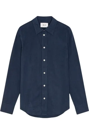 NN.07 Heren, Overhemden, Blauw, Maat: XL Katoen