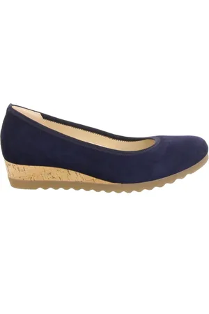 Gabor Dames, Schoenen, Blauw, Maat: 41 1/2 EU Suède