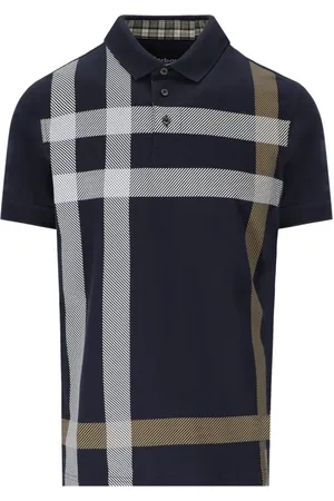 Barbour Heren, Tops, Blauw, Maat: M Katoen