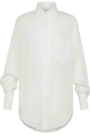 FORTE FORTE Dames, Blouses & Shirts, Wit, Maat: L Katoen