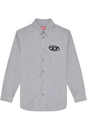 Diesel Heren, Overhemden, Blauw, Maat: M