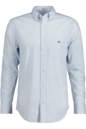 GANT Heren, Overhemden, Blauw, Maat: XL Katoen