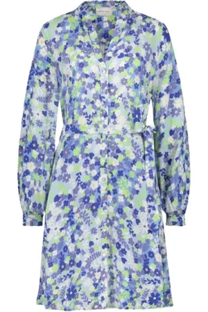 Fabienne Chapot Dames, Jurken, Blauw, Maat: S Leer