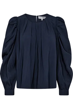 Co`Couture Dames, Blouses & Shirts, Blauw, Maat: S Nylon
