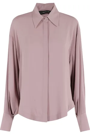 FEDERICA TOSI Dames, Blouses & Shirts, Roze, Maat: 2XS Zijde
