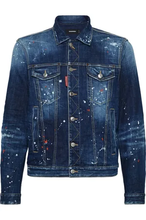 Dsquared2 Heren, Jassen, Blauw, Maat: XS Denim