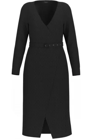 Guess Dames, Jurken, Zwart, Maat: XL Viscose