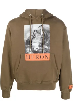 Heron Preston Heren, Sweatshirts & Hoodies, Groen, Maat: L Katoen