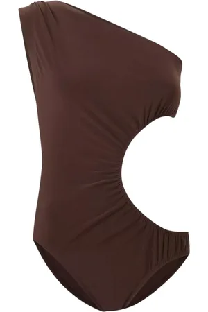 Norma Kamali Dames, Badkleding, Bruin, Maat: M Spandex