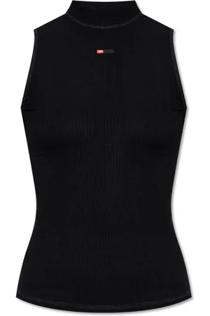 Diesel Dames, Tops, Zwart, Maat: S Viscose