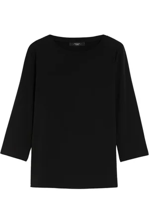 Max Mara Dames, Tops, Zwart, Maat: XS Katoen