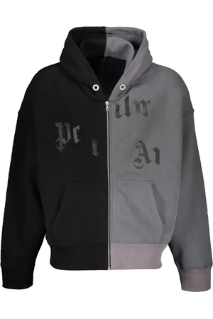 Palm Angels Heren, Sweatshirts & Hoodies, Zwart, Maat: XL Katoen