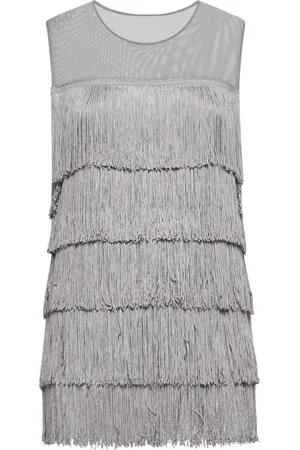 Norma Kamali Dames, Jurken, Grijs, Maat: XS Denim
