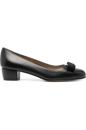 Salvatore Ferragamo Dames, Schoenen, Zwart, Maat: 37 EU Leer