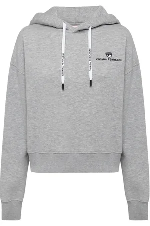 Chiara Ferragni Dames, Sweatshirts & Hoodies, Grijs, Maat: S Katoen