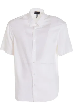 Emporio Armani Heren, Overhemden, Wit, Maat: L
