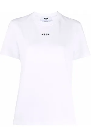 Msgm Dames, Tops, Wit, Maat: L Katoen