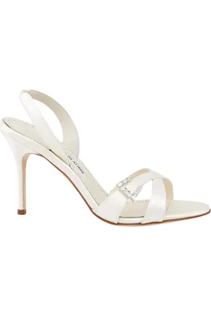 Manolo Blahnik Dames, Schoenen, , Maat: 38 1/2 EU Satijn