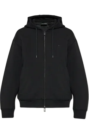 Emporio Armani Heren, Sweatshirts & Hoodies, Zwart, Maat: L Jersey