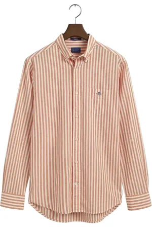 GANT Heren, Overhemden, Oranje, Maat: 2XL Katoen