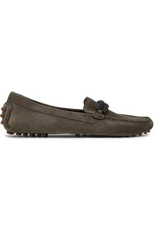 Brunello Cucinelli Dames, Schoenen, Groen, Maat: 39 EU Leer