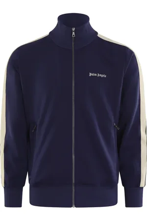 Palm Angels Heren, Sweatshirts & Hoodies, Blauw, Maat: S Poliester