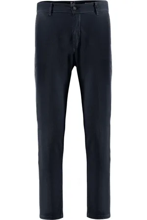Bomboogie Heren, Broeken, Blauw, Maat: W34 Piqué