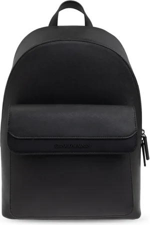 Emporio Armani Heren, Tassen, Zwart, Maat: ONE Size Leer