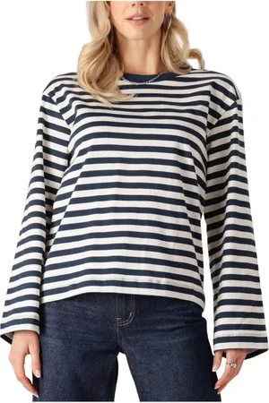 Modstrom Dames, Tops, Blauw, Maat: XS Katoen