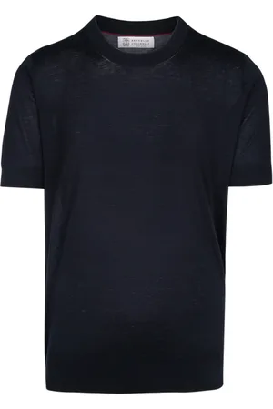 Brunello Cucinelli Heren, Truien, Blauw, Maat: S Katoen