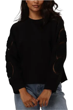 Object Dames, Sweatshirts & Hoodies, Zwart, Maat: XS