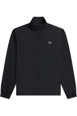 Fred Perry Heren, Jassen, Zwart, Maat: M Nylon
