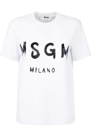 Msgm Dames, Tops, Wit, Maat: M Katoen