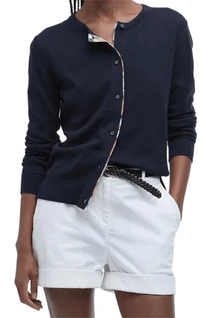 Barbour Dames, Truien, Blauw, Maat: 2XL Katoen