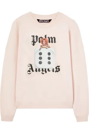 Palm Angels Heren, Sweatshirts & Hoodies, Roze, Maat: XL Katoen