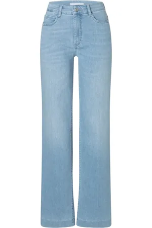 Mac Dames, Jeans, Blauw, Maat: XL L32 Denim