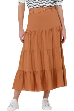 Suncoo Dames, Rokken, Bruin, Maat: XS Poliester