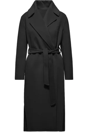 Bomboogie Dames, Mantels, Zwart, Maat: XL Wol