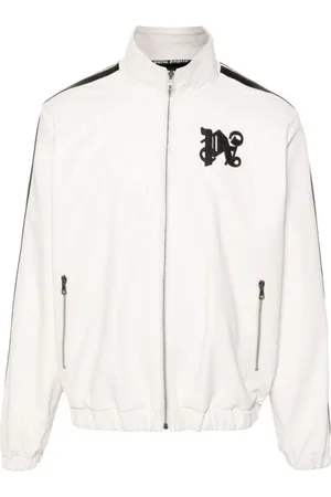 Palm Angels Heren, Jassen, Wit, Maat: L Leer