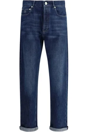 Brunello Cucinelli Heren, Jeans, Blauw, Maat: 2XL Katoen