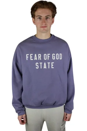 FEAR OF GOD Heren, Sweatshirts & Hoodies, Paars, Maat: M Fleece