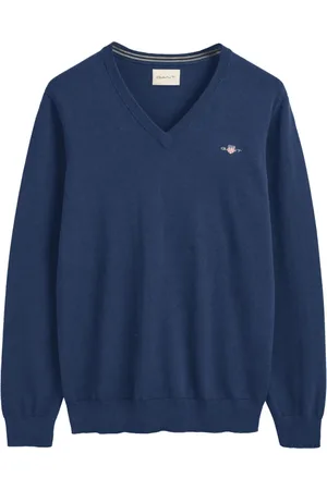 GANT Heren, Truien, Blauw, Maat: M Katoen