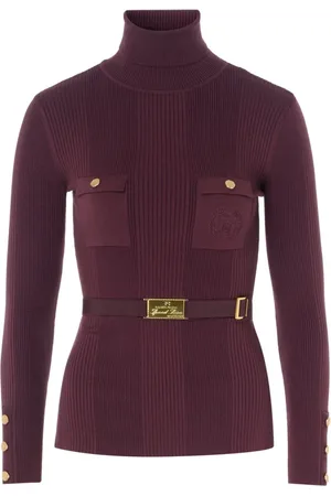 Elisabetta Franchi Dames, Truien, Rood, Maat: L Acryl