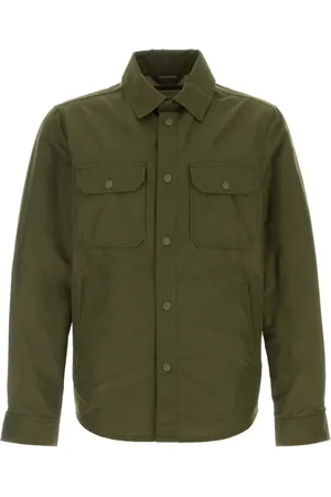 Woolrich Heren, Overhemden, Groen, Maat: 2XL Katoen