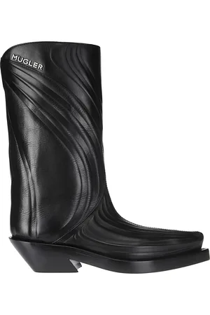 MUGLER Dames, Schoenen, Zwart, Maat: 38 EU Leer